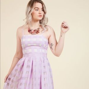 ModCloth lavender gingham sundress